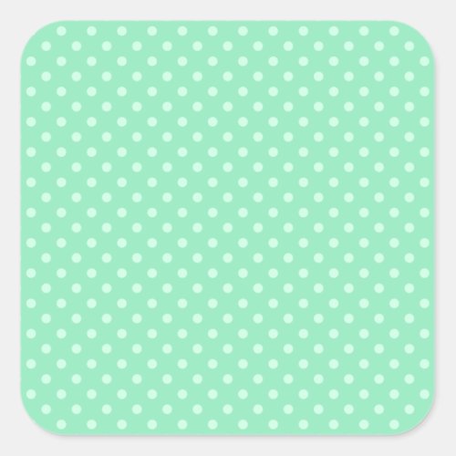 Add Your Text Mint Green Elegant Blank Template Square Sticker