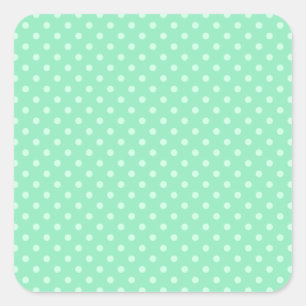 Add Your Text Mint Green Elegant Blank Template Square Sticker