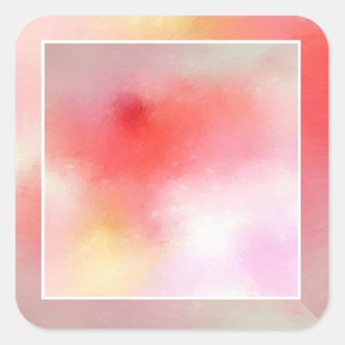 Add Your Text Modern Abstract Art Blank Template Square Sticker