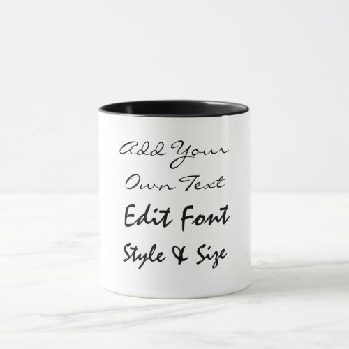 Add your text mug