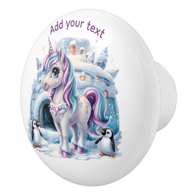 Add Your Text/Name  Ceramic Knob (Right)