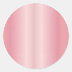 Add Your Text Name Monogram Cute Blank Rose Gold Classic Round Sticker