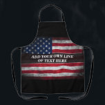 Add your text on American flag  Apron<br><div class="desc">Add your text on American flag</div>