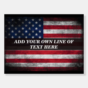 Add your text on American flag  Foam Board