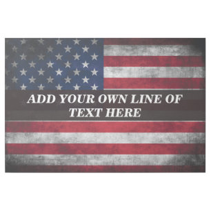 Add your text on American flag Gallery Wrap