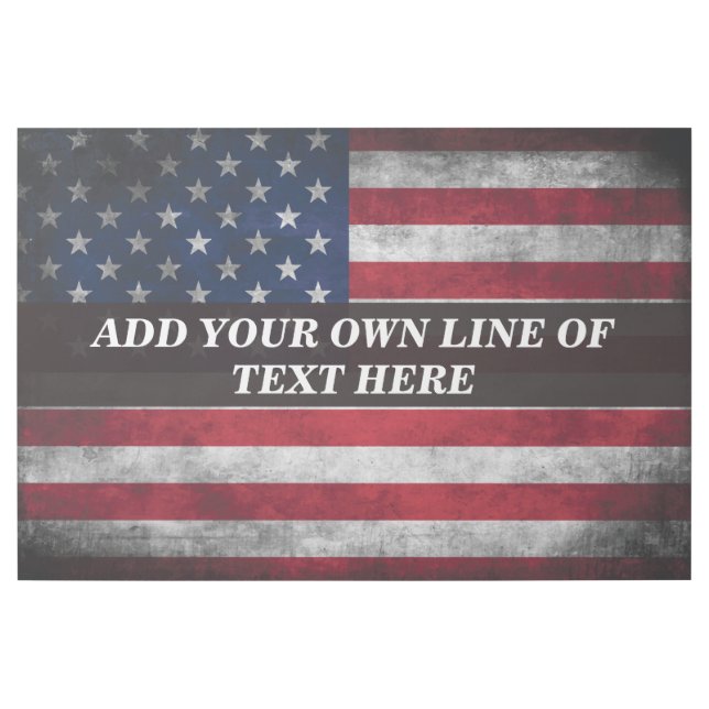Add your text on American flag  Gallery Wrap (Front)