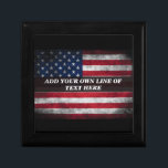 Add your text on American flag  Gift Box<br><div class="desc">Add your text on American flag</div>