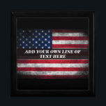 Add your text on American flag  Gift Box<br><div class="desc">Add your text on American flag</div>