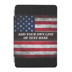 Add your text on American flag  iPad Mini Cover