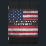 Add your text on American flag  iPad Pro Cover<br><div class="desc">Add your text on American flag</div>