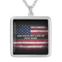 Add your text on American flag
