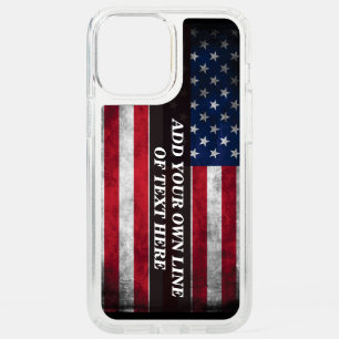 Add your text on American flag Speck iPhone 12 Pro Max Case