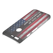 Add your text on American flag  Uncommon Google Pixel Case (Top)