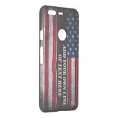 Add your text on American flag  Uncommon Google Pixel Case (Back/Right)