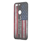 Add your text on American flag  Uncommon Google Pixel Case (Back/Left)