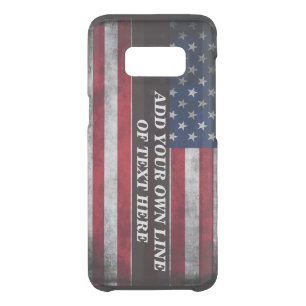 Add your text on American flag Uncommon Samsung Galaxy S8 Case