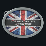 Add your text on English flag Throw Pillow Belt Buckle<br><div class="desc">Add your text on English flag</div>