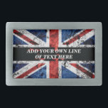 Add your text on English flag Throw Pillow Belt Buckle<br><div class="desc">Add your text on English flag</div>
