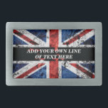 Add your text on English flag Throw Pillow Belt Buckle<br><div class="desc">Add your text on English flag</div>