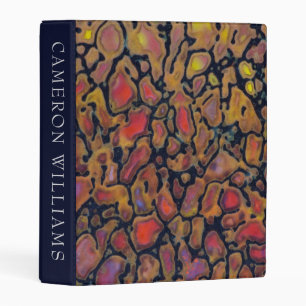 Add Your Text Patterned Dinosaur Bone Mini Binder