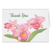 Add Your Text | Pink Exotic Watercolor Flowers (Front Horizontal)