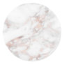 Add Your Text Rose Gold Marble Modern Elegant Classic Round Sticker