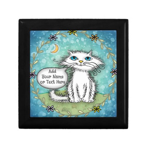 Add your Text Scraggles Cat Gift Box