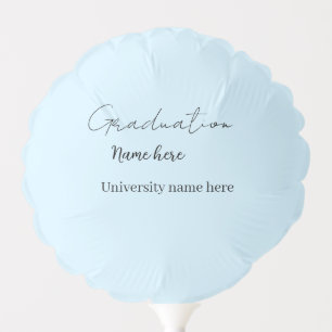 add your text simple graduate add school name cong balloon