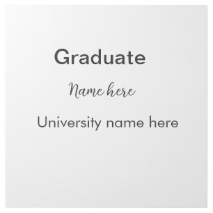 add your text simple graduate add school name cong gallery wrap
