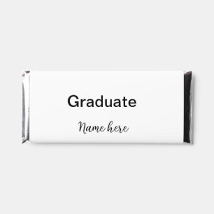 add your text simple graduate add school name cong hershey bar favors