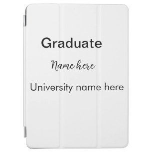 add your text simple graduate add school name cong iPad air cover