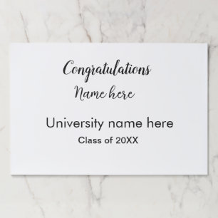 add your text simple graduate add school name cong paper pad