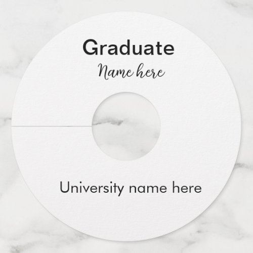 add your text simple graduate add school name cong wine glass tag