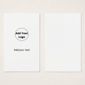 add your text simple minimal custom add your logo (Front & Back)