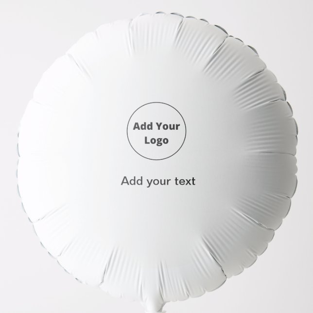 add your text simple minimal custom add your logo  balloon (Front)