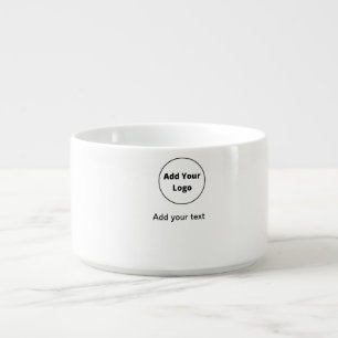 add your text simple minimal custom add your logo  bowl
