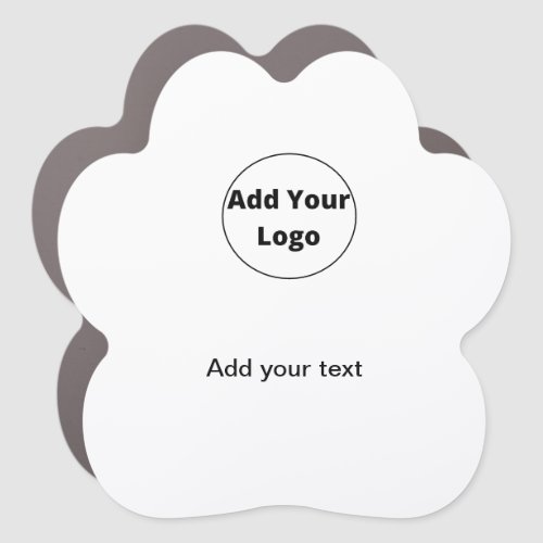 add your text simple minimal custom add your logo car magnet