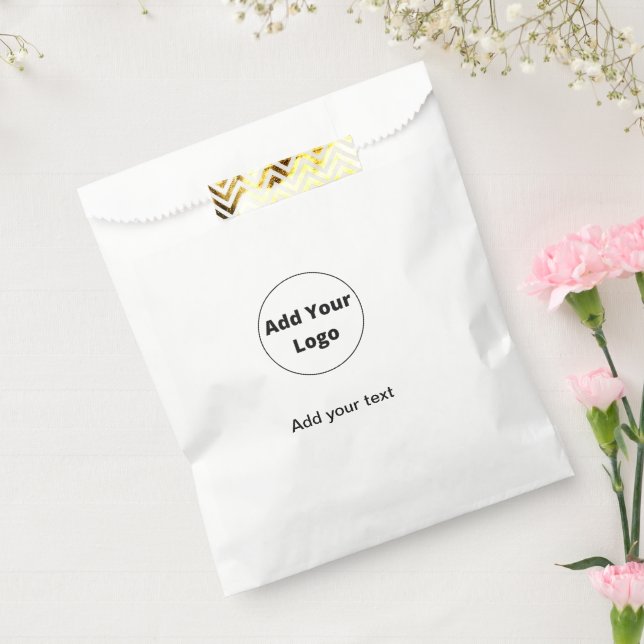 add your text simple minimal custom add your logo  favor bag (Sealed)
