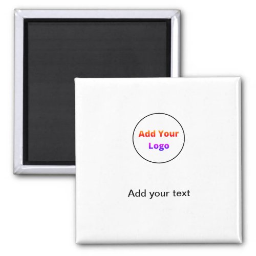 add your text simple minimal custom add your logo magnet