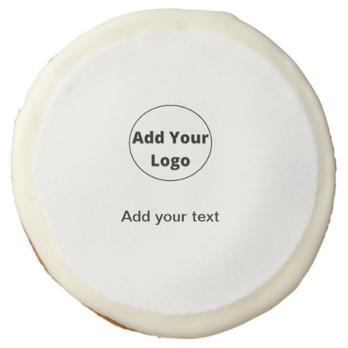 add your text simple minimal custom add your logo sugar cookie