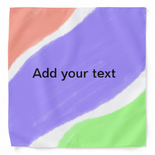 add your text simple minimal custom personalized bandana
