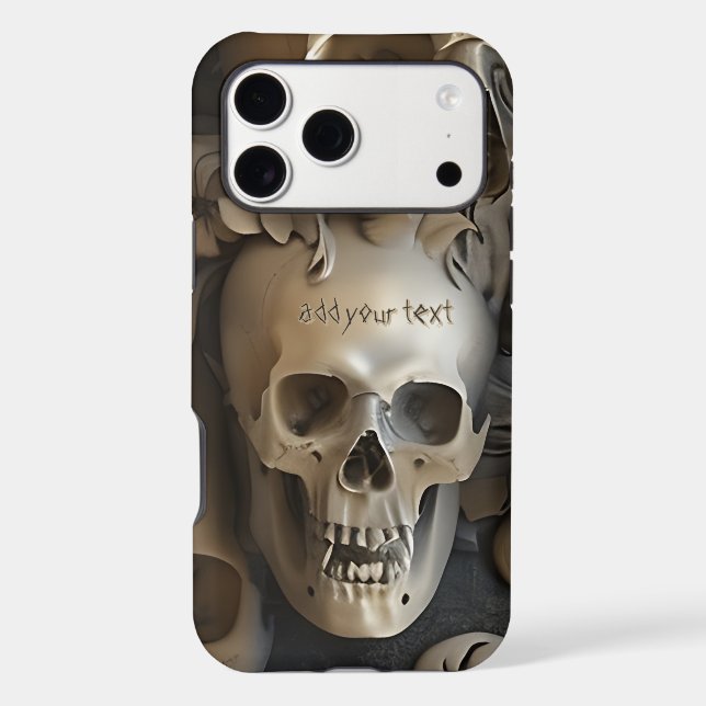 Add Your Text Skull Baby  Case-Mate iPhone Case (Back)