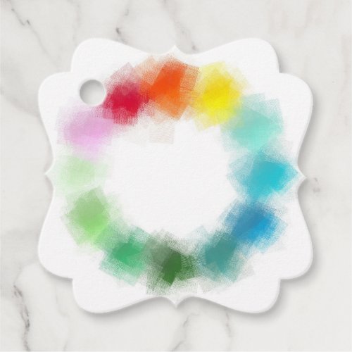 Add Your Text Trendy Elegant Blank Colorful Favor Tags