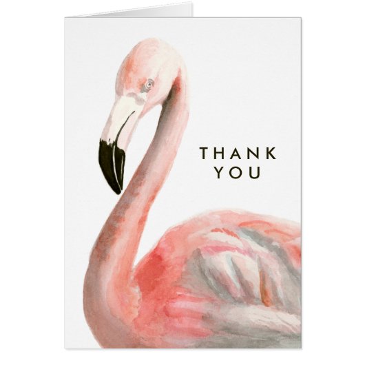Add Your Text | Tropical Flamingo Bird Cards (Front)