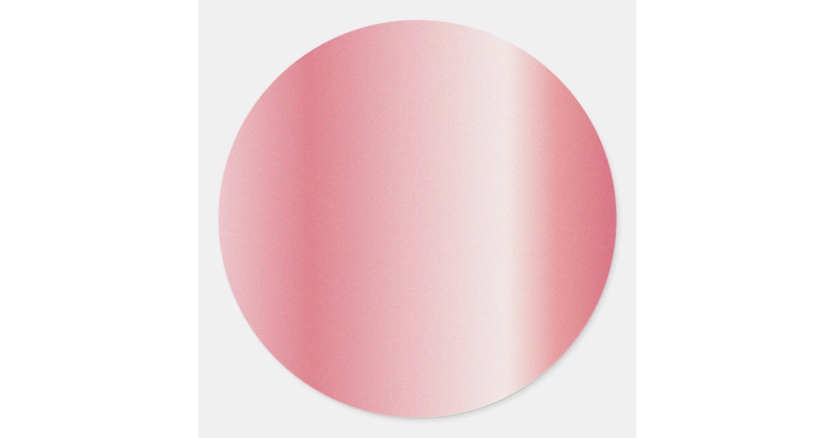 Add Your Text Upload Logo Rose Gold Blank Template Classic Round ...