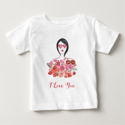 Add Your Text  Valentine Chic I Baby T_Shirt