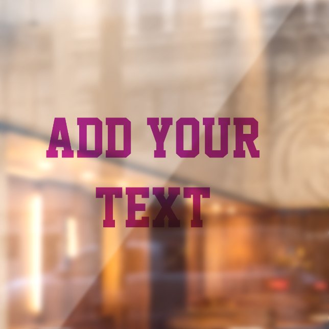 Add your text window cling (Sheet 2)