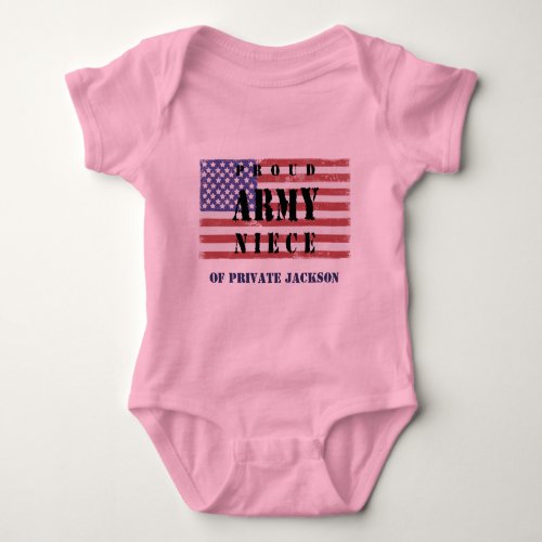 Add Your Uncles Name Proud Army Niece Shirt