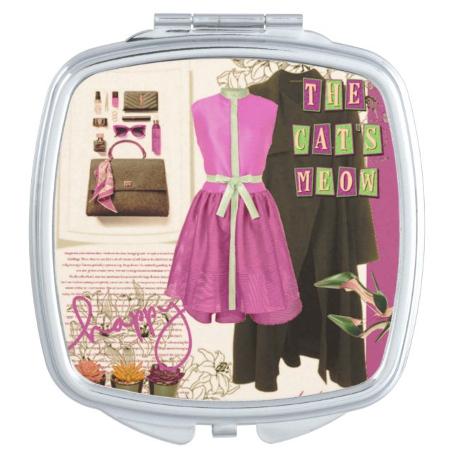 Add Your Unique Touch to Your On-the-Go Accessory Compact Mirror (Front)