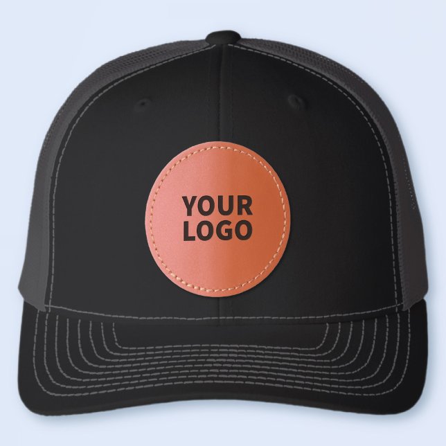 Add Your Uploaded Logo Here Leather Patch Hat (Creator Uploaded)
